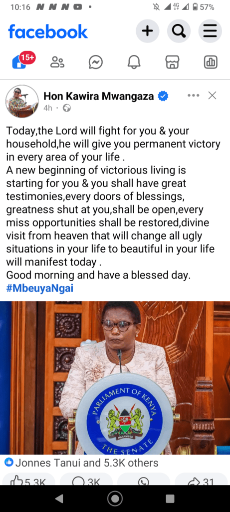 Kawira Mwangaza post