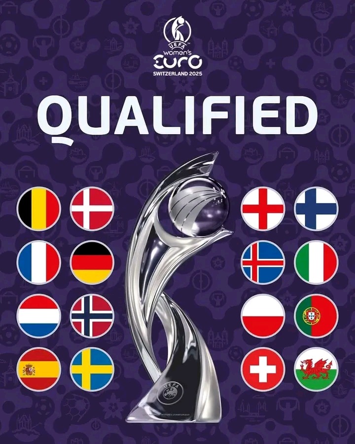 Here are the 16 teams that have qualified for the 2025 UEFA Women’s European Championship