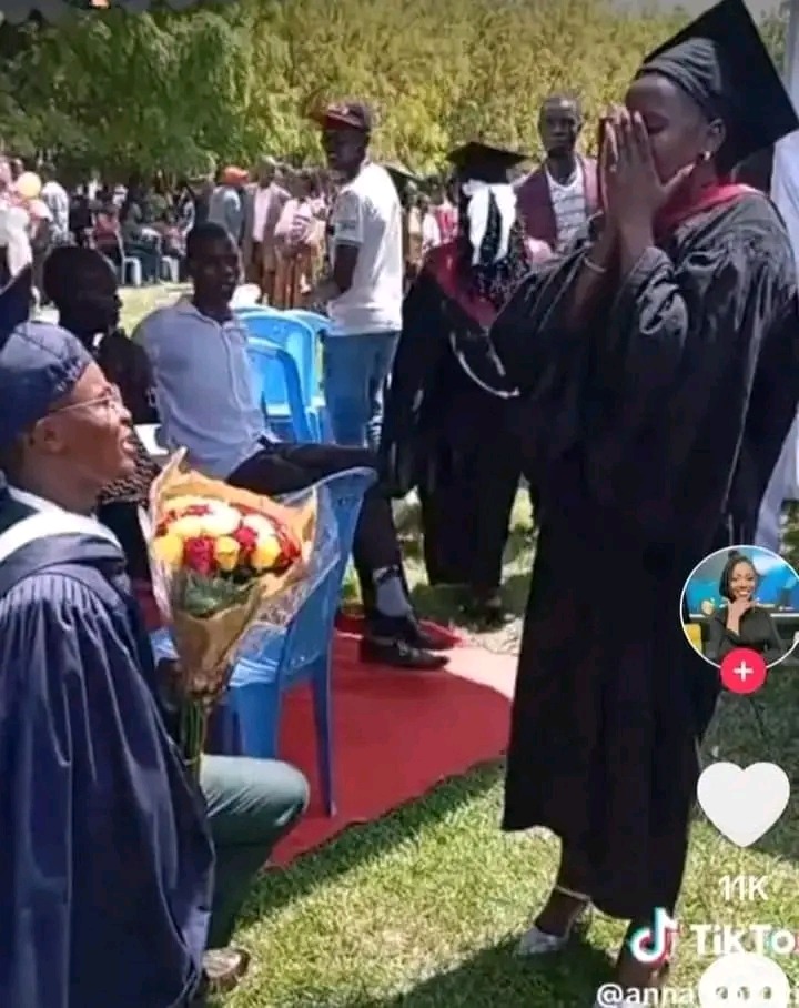 A sweet moment of love  stole the show at Tharaka University’s third graduation ceremony, in Eastern Kenya.