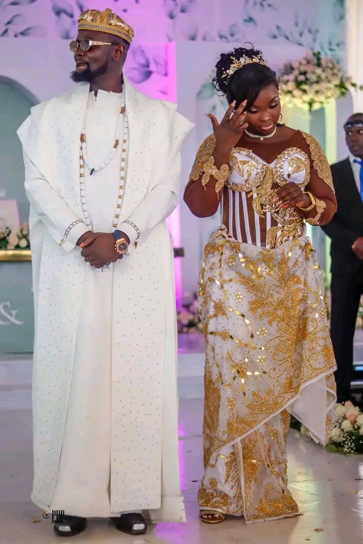 TikToker Nyako says Prince Indah’s wedding dress designer should be fired