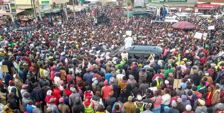 Rigathi Gachagua Brings Karina Town To A Standstill As He Declare His Presidential Bid