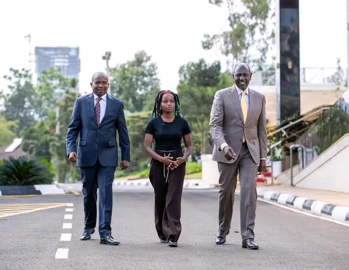 Photos: Truphena Muthoni Meets President William Ruto In State House