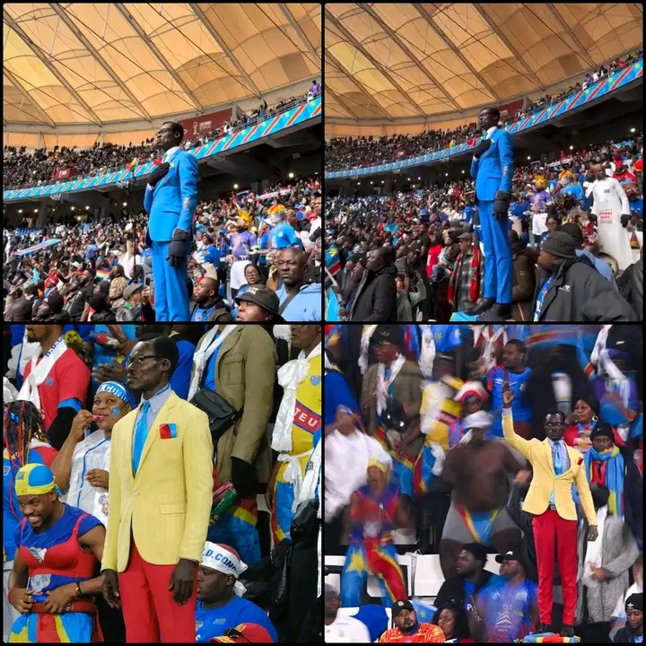 A DR Congo Fan Stands For The Full 90 Minutes At Every AFCON 2025 Match