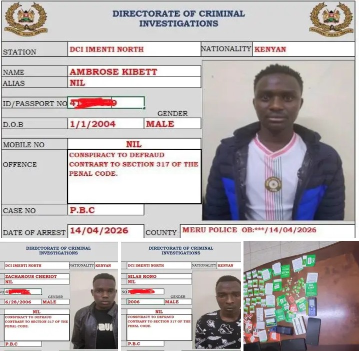 Update: DCI Cracks The Code On Sim-swap Syndicate In Meru